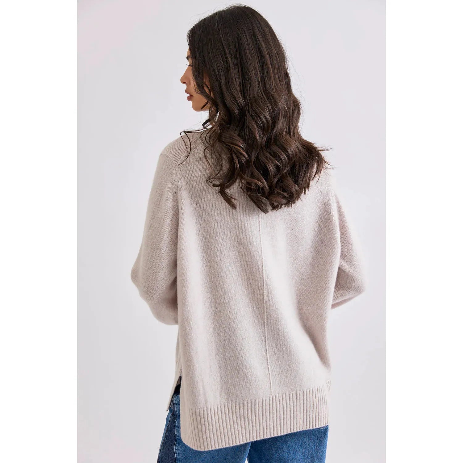 Mia Fratino Ella Mock Neck - Alabaster  Mia Fratino Pisces Boutique