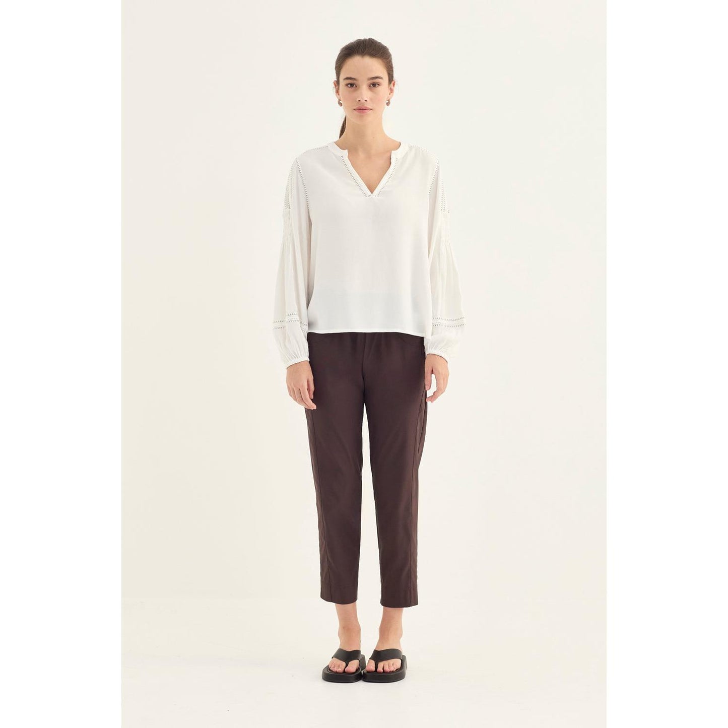 Verge Myra Blouse - Chalk  Verge Pisces Boutique