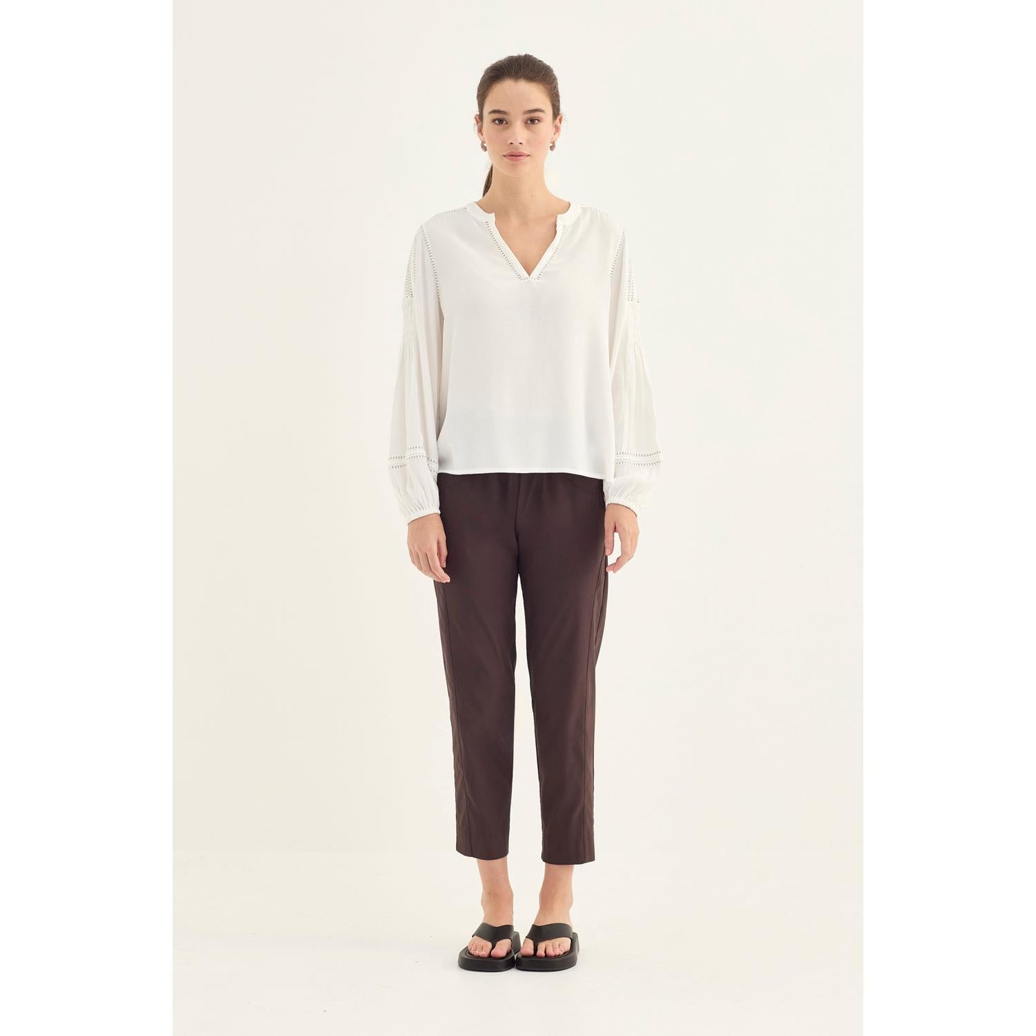 Verge Myra Blouse - Chalk  Verge Pisces Boutique