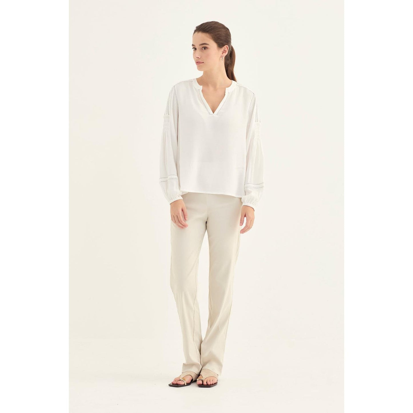 Verge Myra Blouse - Chalk  Verge Pisces Boutique