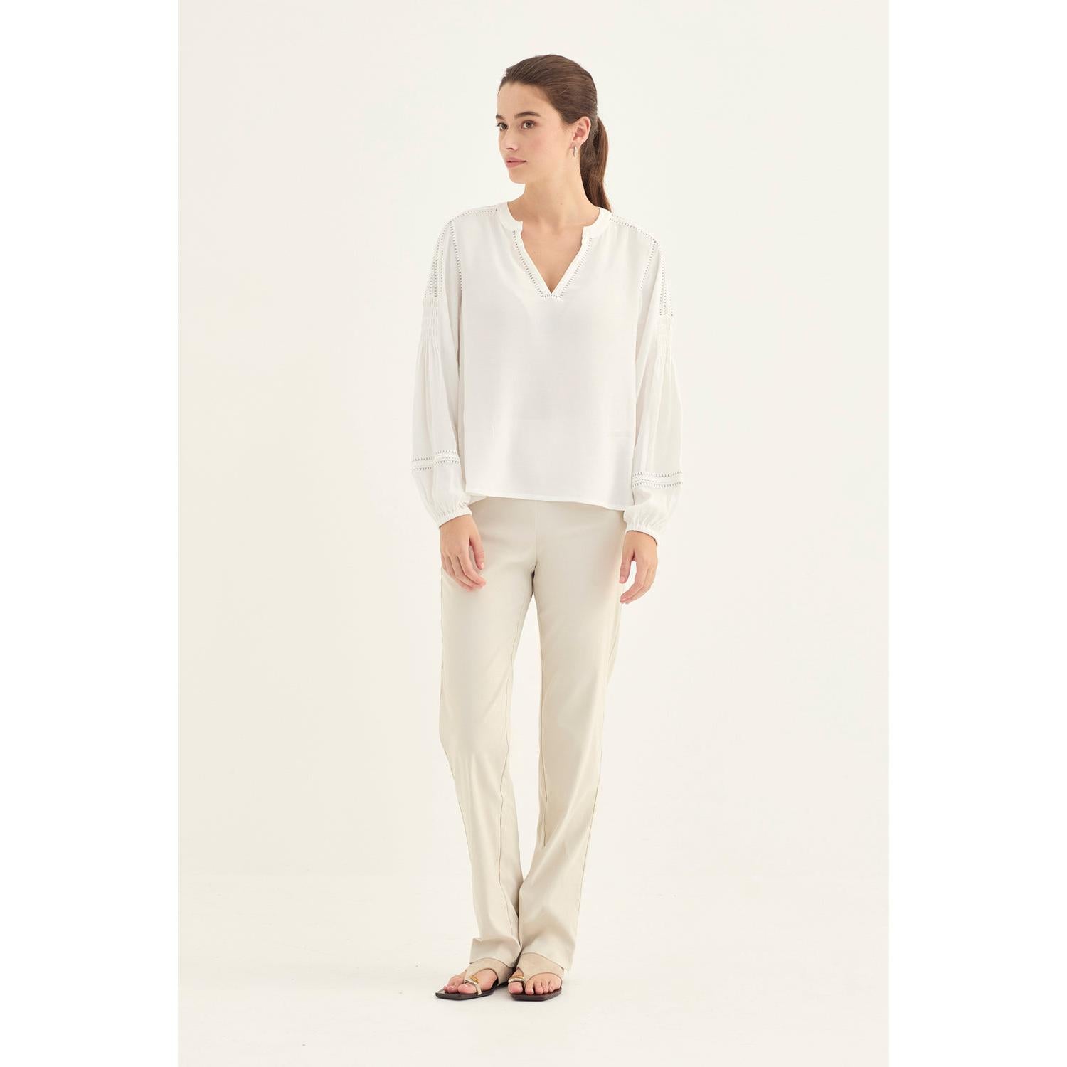 Verge Myra Blouse - Chalk  Verge Pisces Boutique