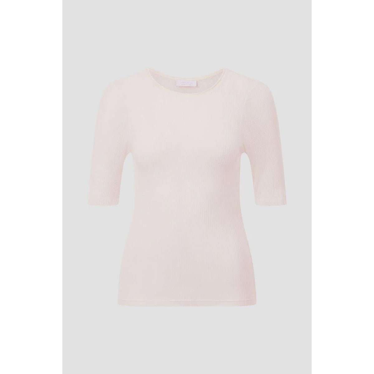 Rich & Royal Wool Rib Tee - Pearl