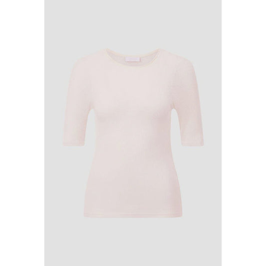 Rich & Royal Wool Rib Tee - Pearl