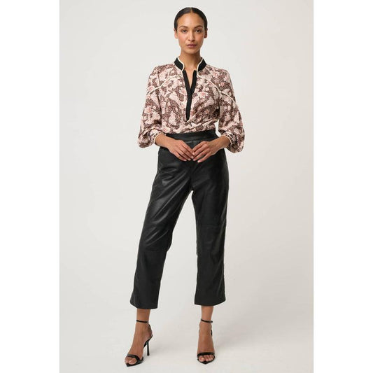 Once Was Montoya Leather Pant - Onyx  Once Was Pisces Boutique