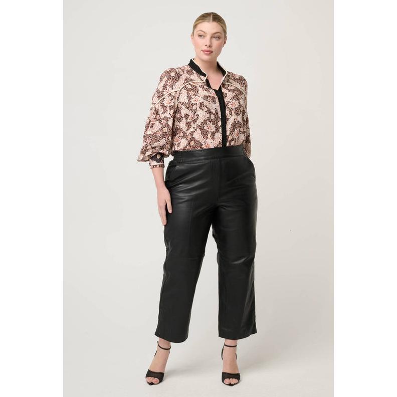 Once Was Montoya Leather Pant - Onyx  Once Was Pisces Boutique