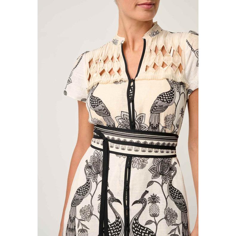 Once Was Xanthia Diamond Smock Dress - Imperial Stone