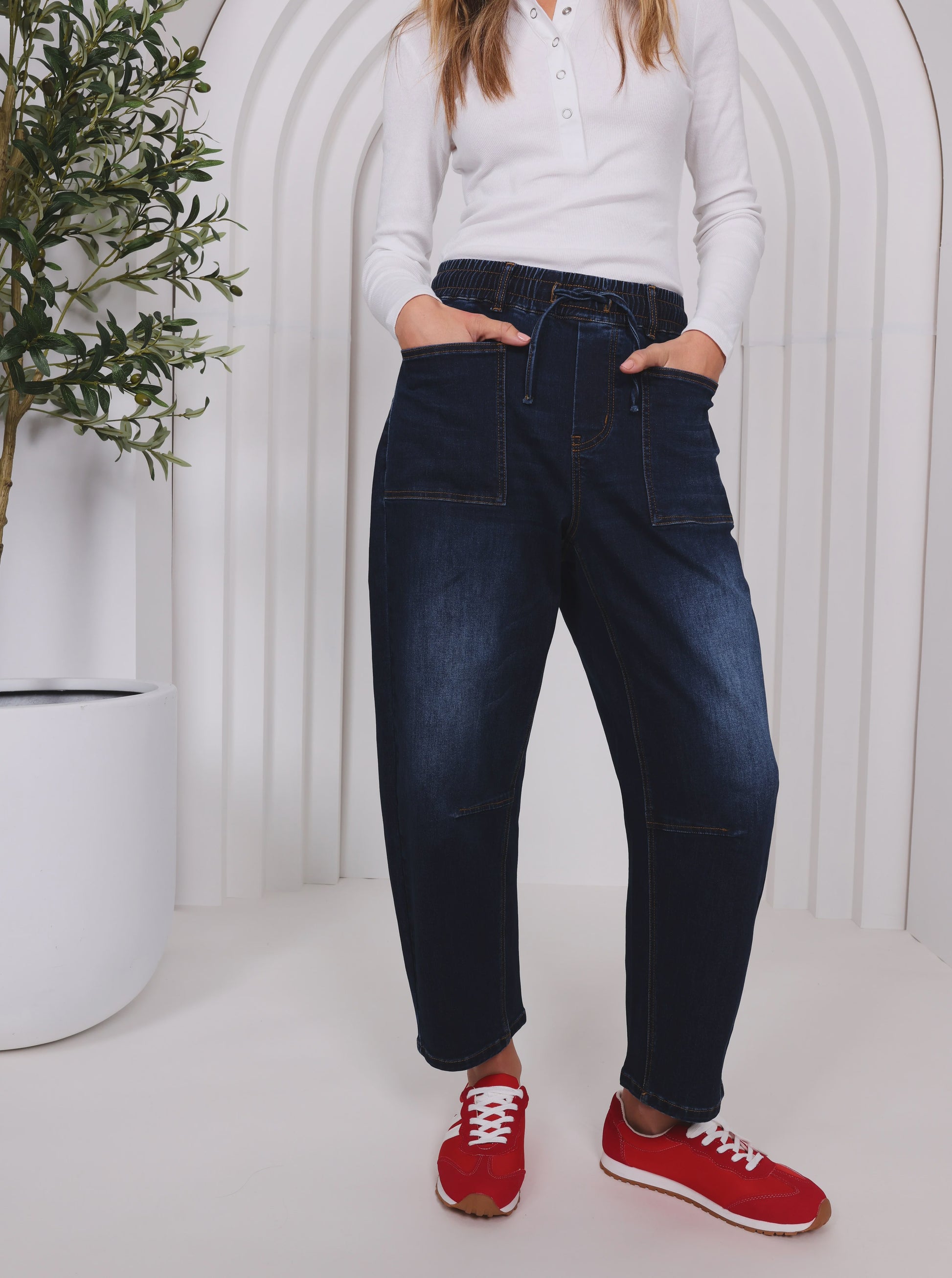 Monaco Jeans Leo Barrel - Ink Denim  Monaco Jeans Pisces Boutique