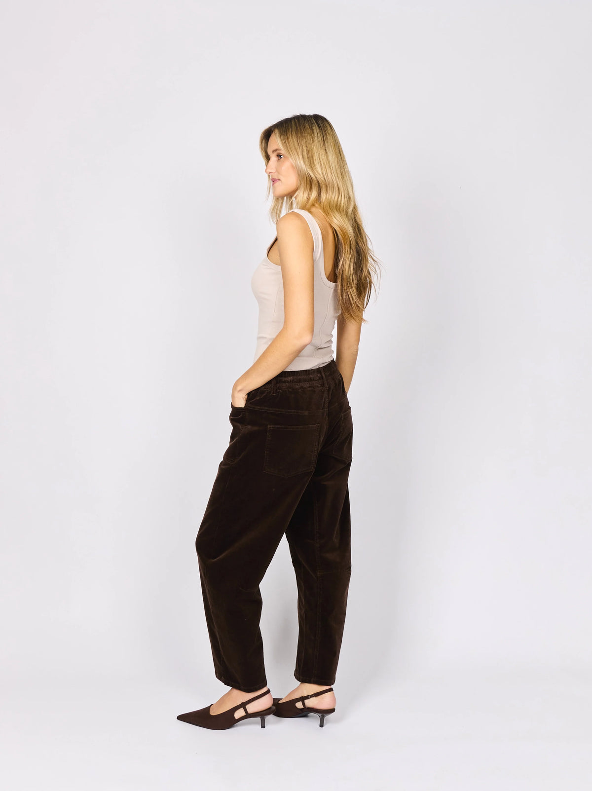 Monaco Jeans Leo Barrel Cord - Chocolate