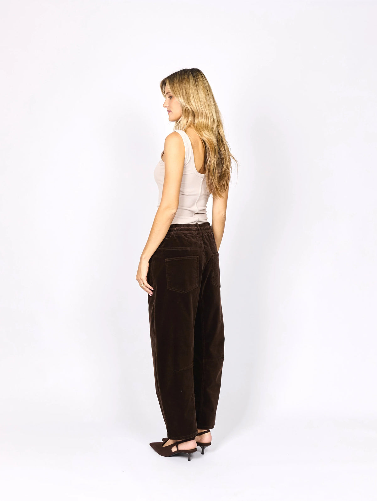 Monaco Jeans Leo Barrel Cord - Chocolate