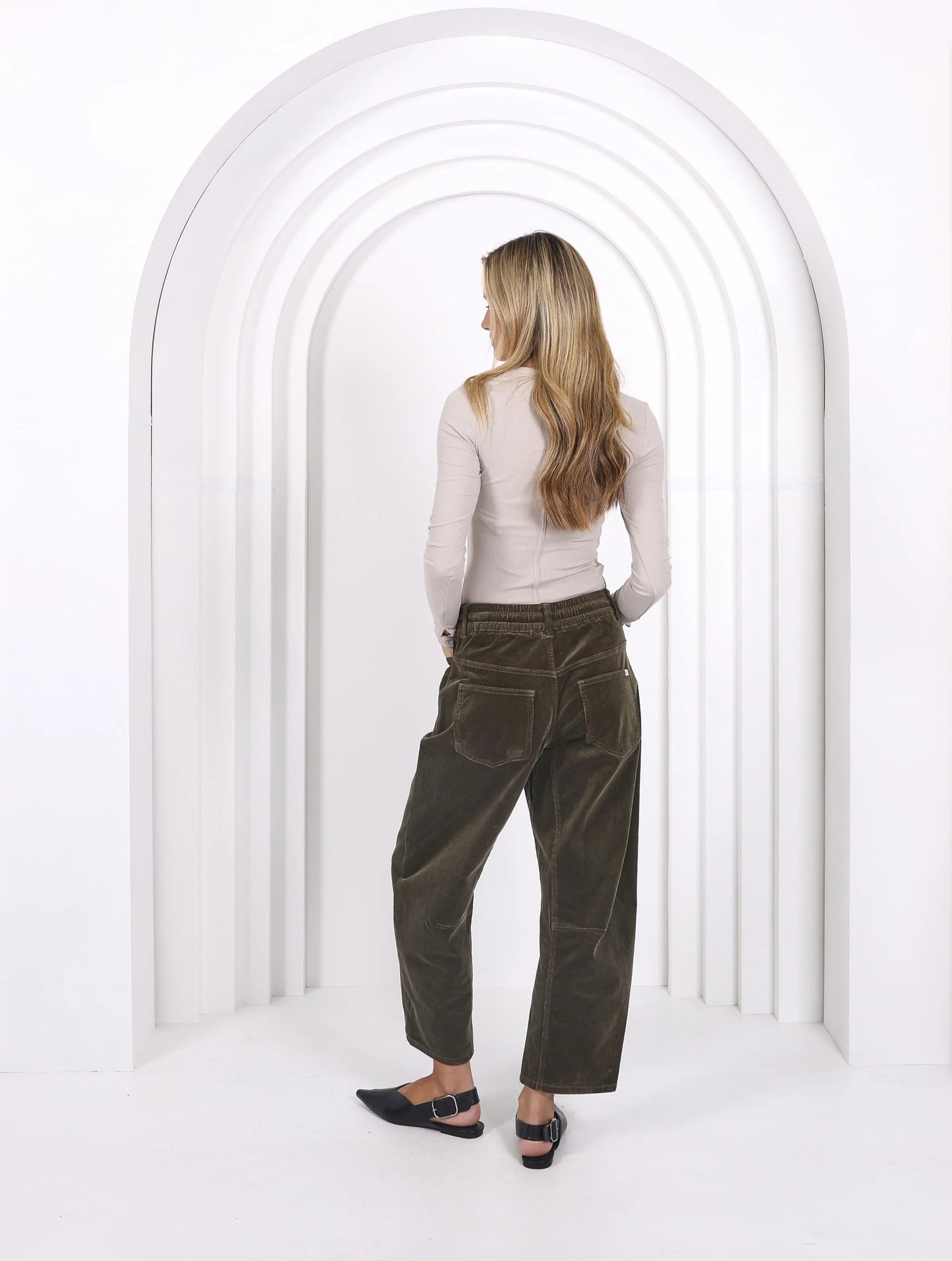 Monaco Jeans Leo Barrel Cord - Forest Green  Monaco Jeans Pisces Boutique