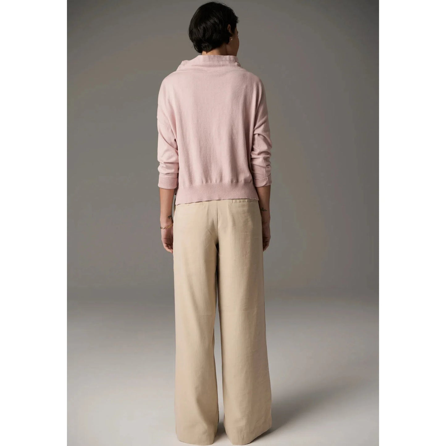 POL Lou Belted Pant - Pebble