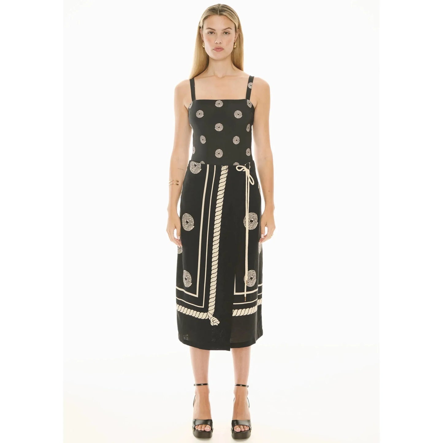 POL Tangle Wrap Skirt - Black / Pebble  POL Pisces Boutique