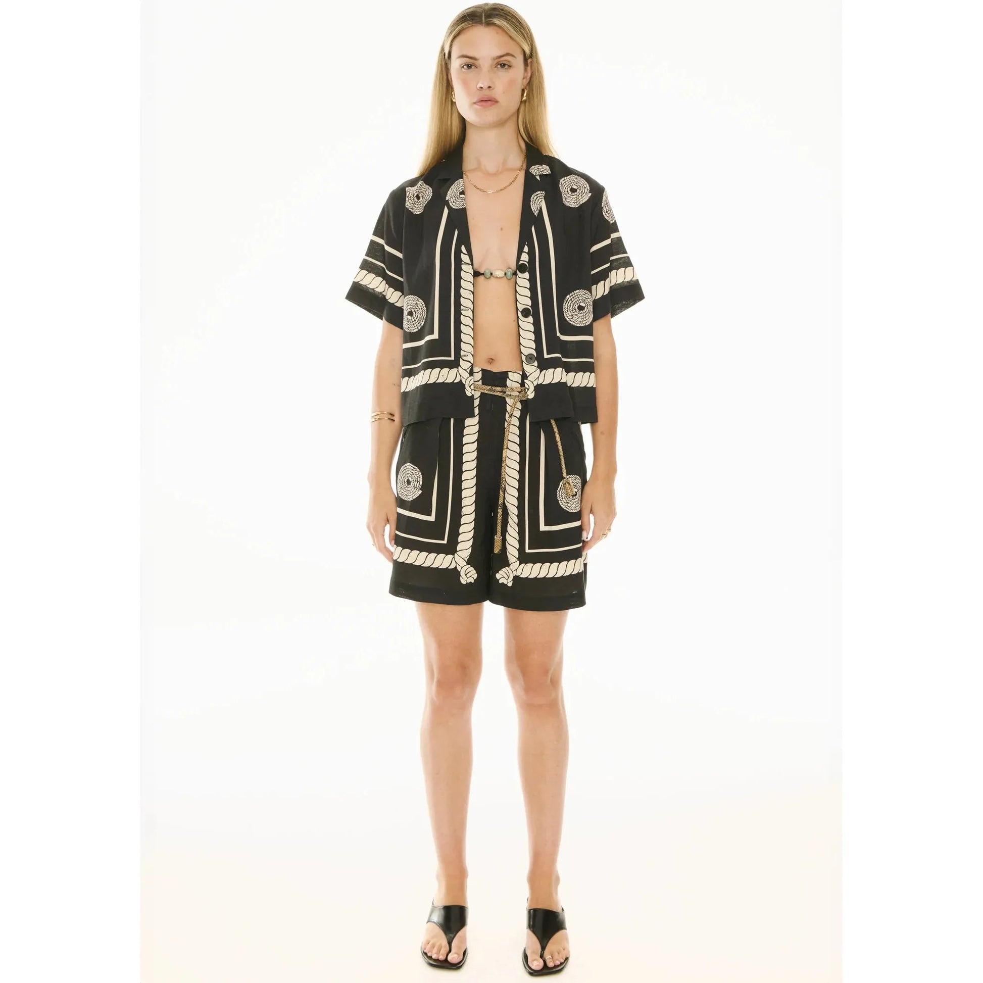 POL Tangle Shirt - Black / Pebble  POL Pisces Boutique