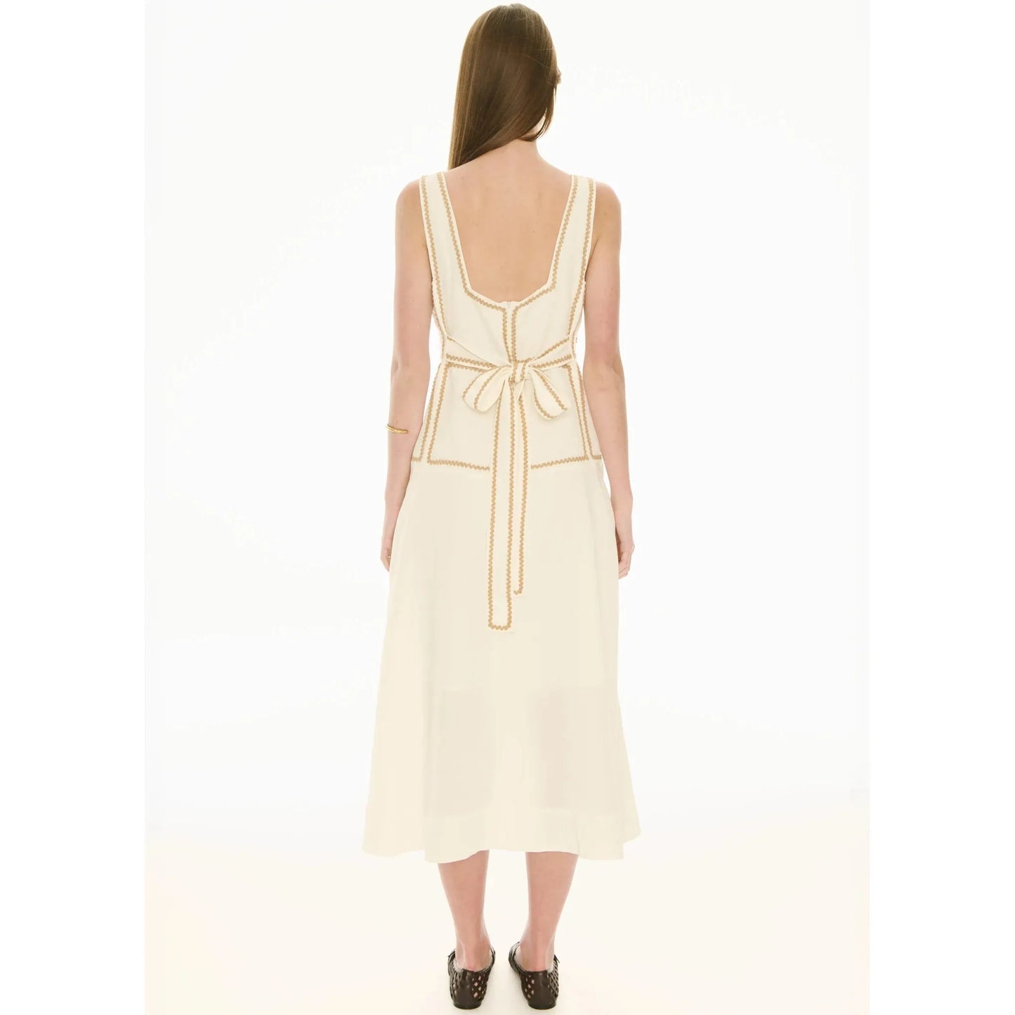 POL Marlin Raffia Trim Dress - Ivory  POL Pisces Boutique