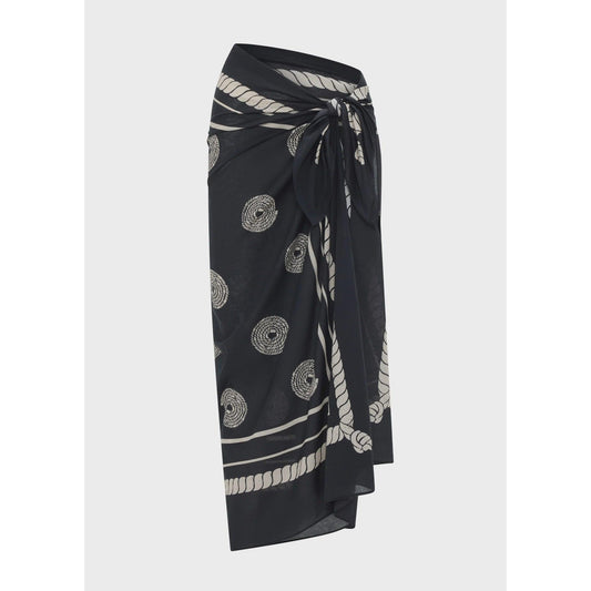 POL Buoy Sarong Scarf - Black Pebble  POL Pisces Boutique