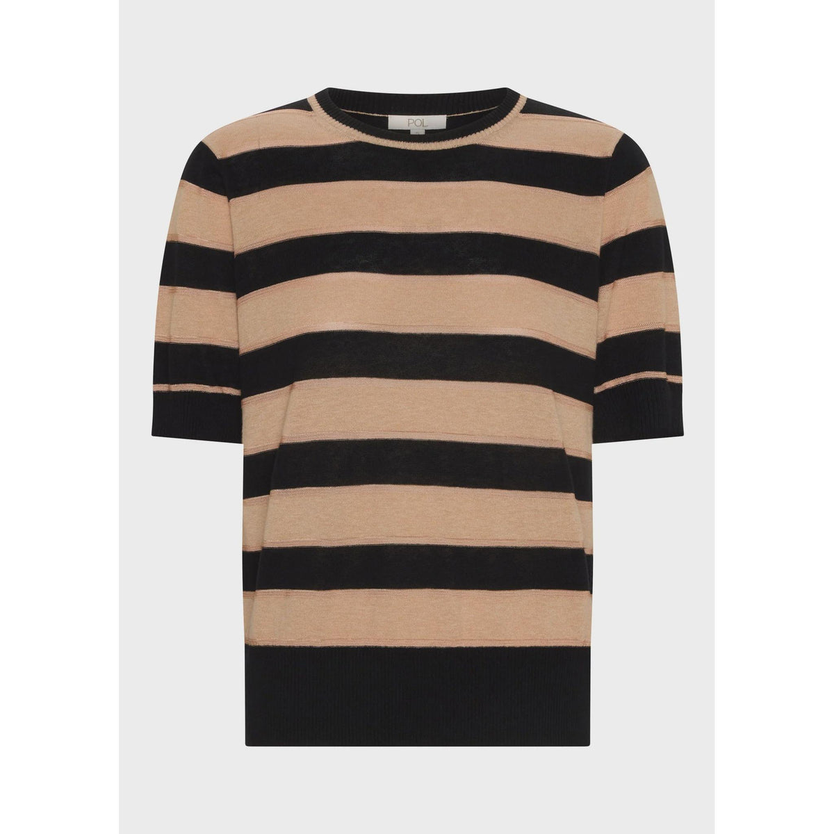 POL Darcey Stripe Tee - Black / Pink  POL Pisces Boutique