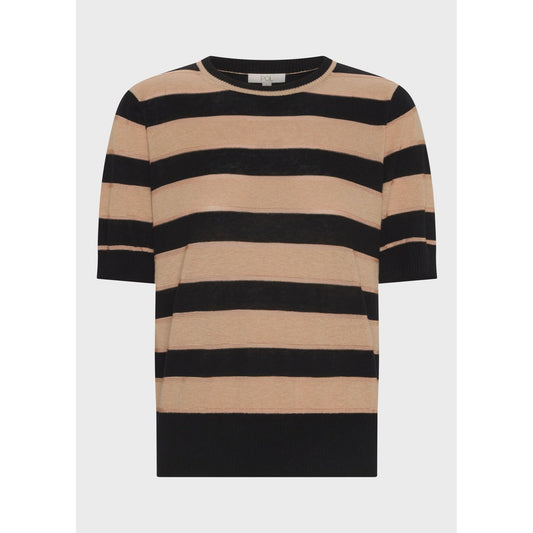 POL Darcey Stripe Tee - Black / Pink  POL Pisces Boutique