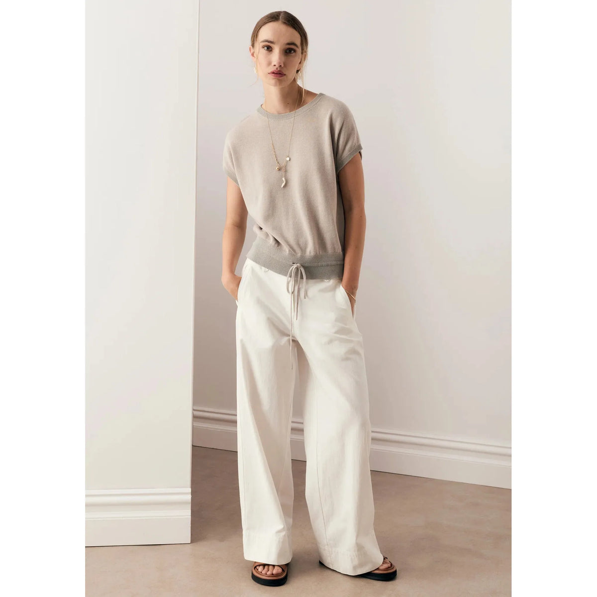 POL Lira Pant - White  POL Pisces Boutique