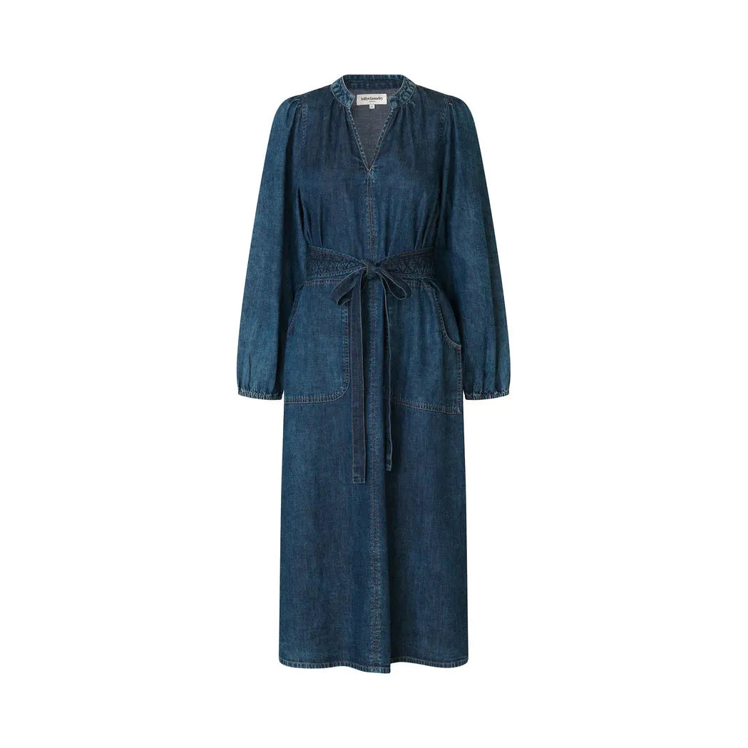 Lolly's Laundry ParisLL Midi Dress LS - Blue  Lolly's Laundry Pisces Boutique