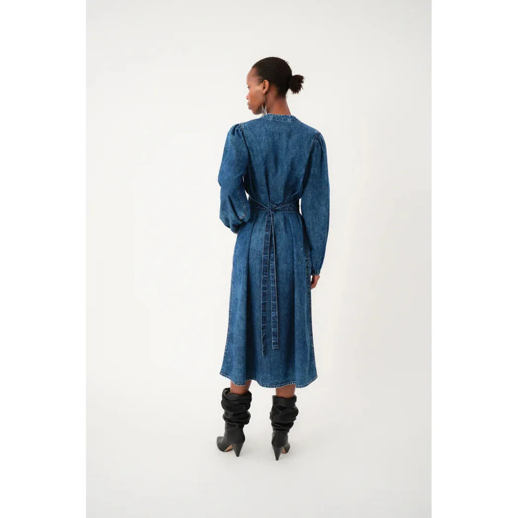 Lolly's Laundry ParisLL Midi Dress LS - Blue  Lolly's Laundry Pisces Boutique