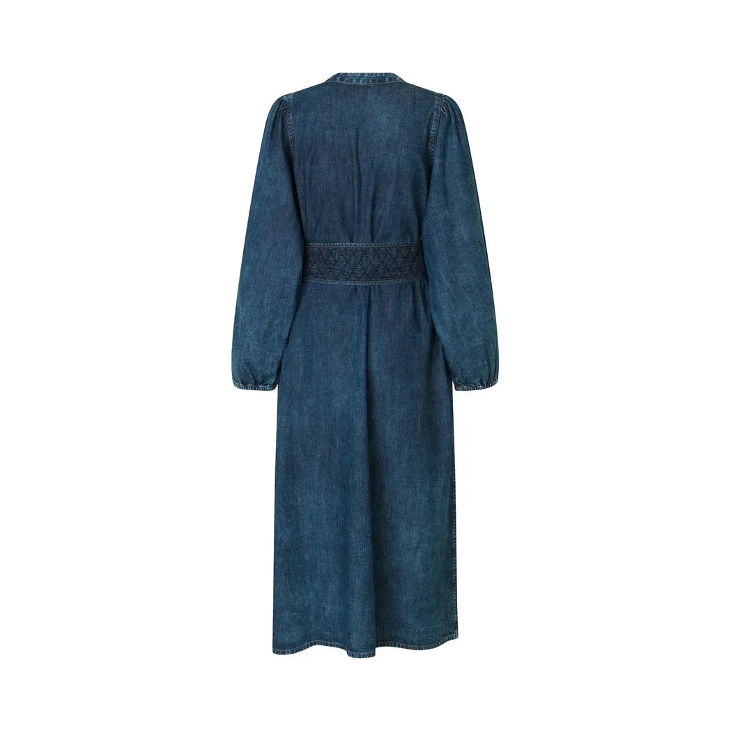 Lolly's Laundry ParisLL Midi Dress LS - Blue  Lolly's Laundry Pisces Boutique