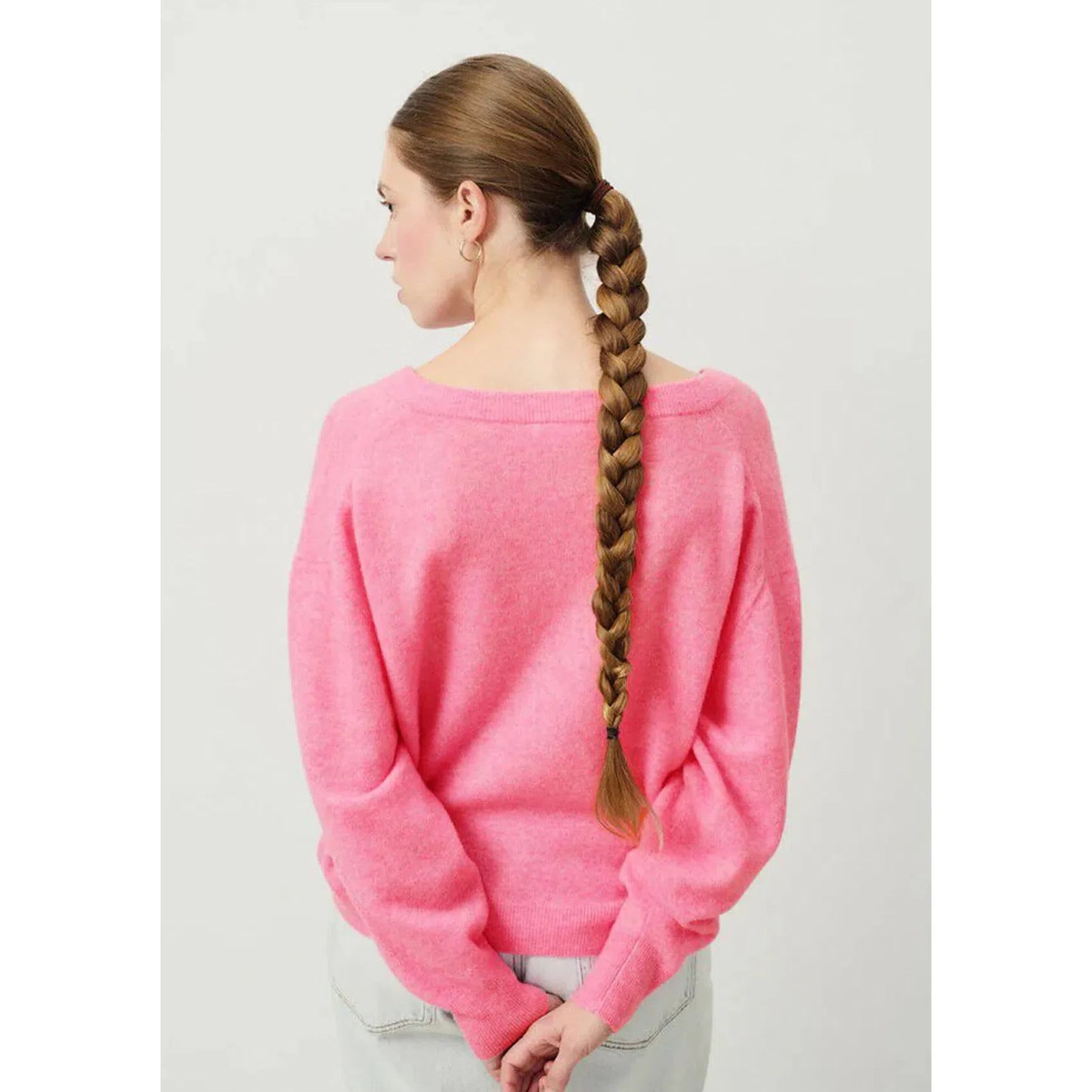 American Vintage Raxo V Neck Pullover - Princess Melange