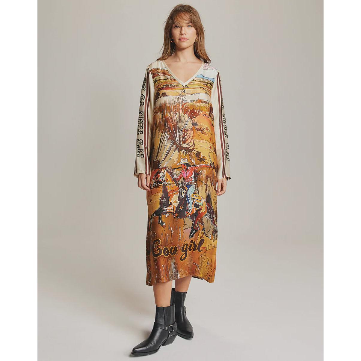 ME 369 Violet V Neck Dress - Rodeo  ME369 Pisces Boutique