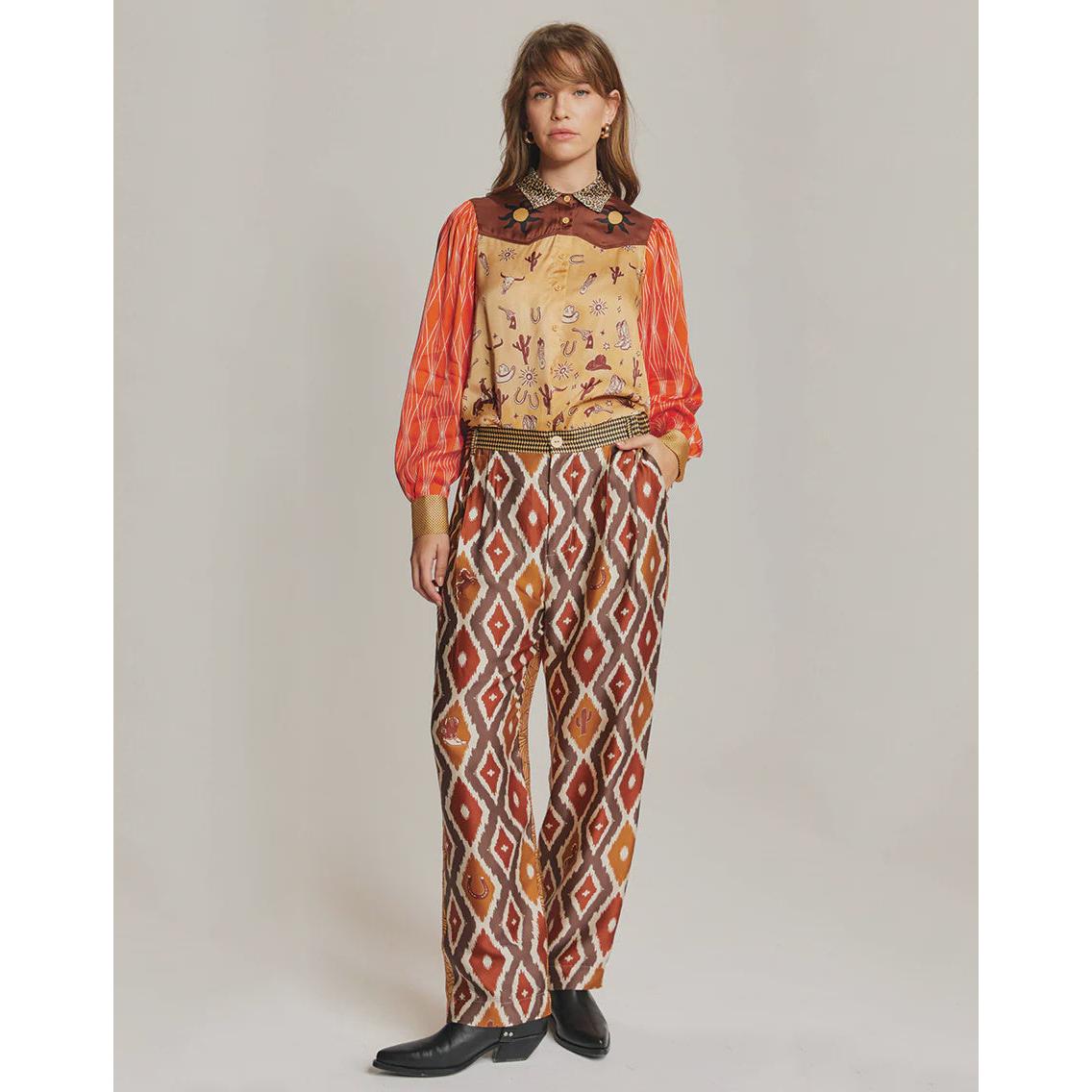 ME 369 Grace Cropped Shirt - Rodeo  ME369 Pisces Boutique