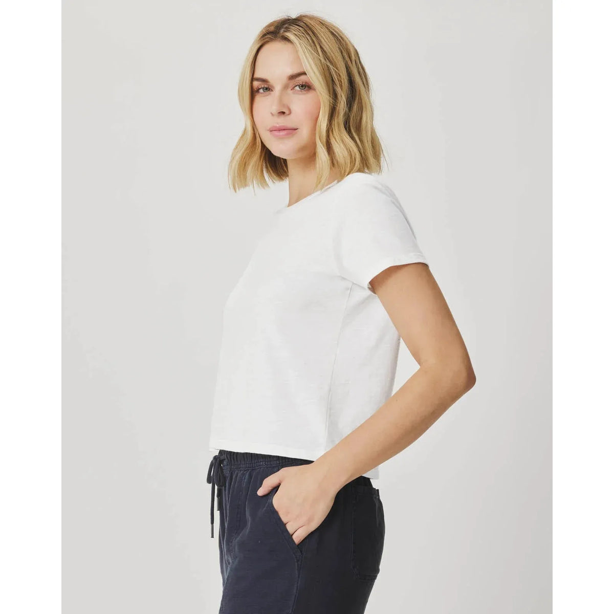 Splendid Louisa Short Sleeve Tee White  Splendid Pisces Boutique