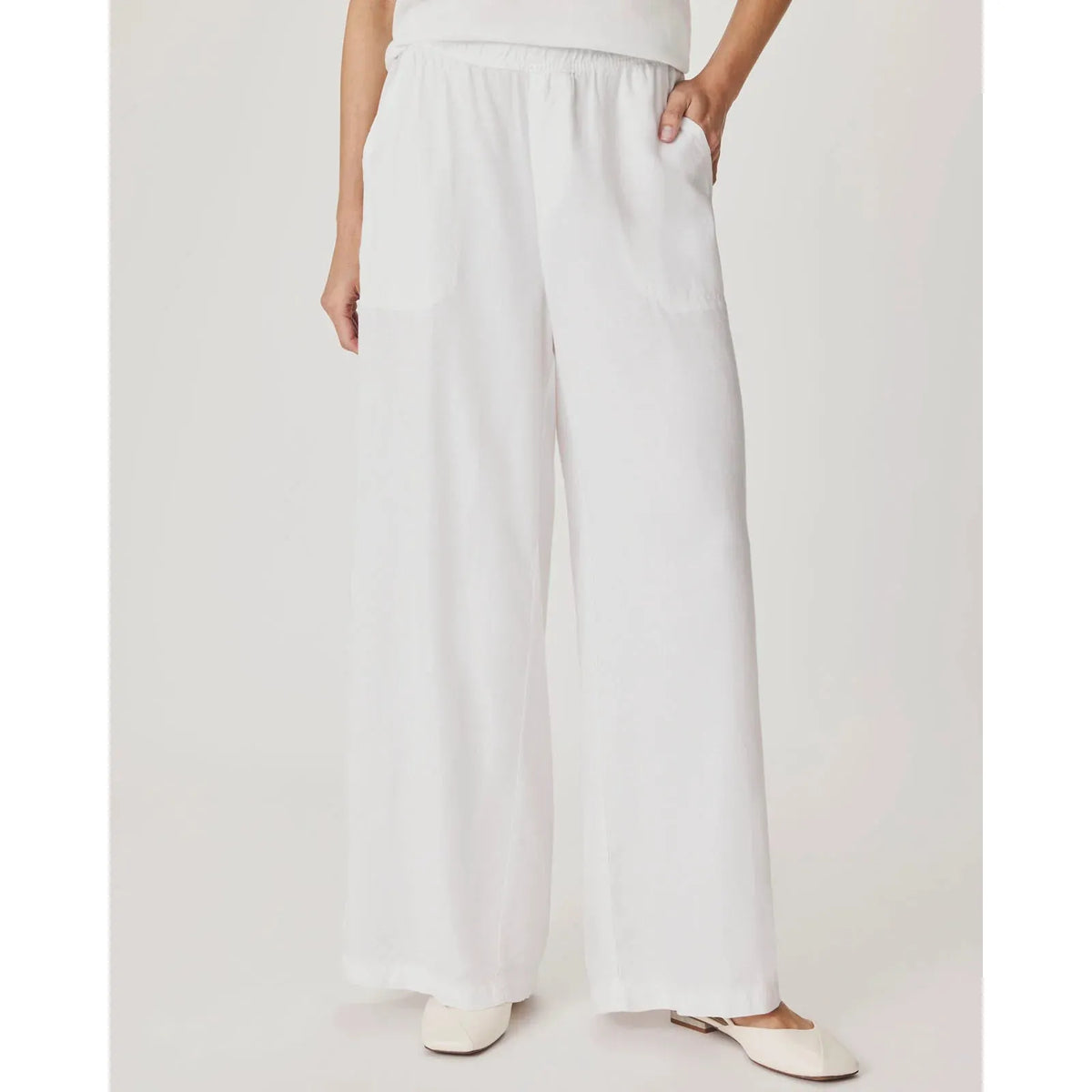 Splendid Angie Palazzo Pant White  Splendid Pisces Boutique