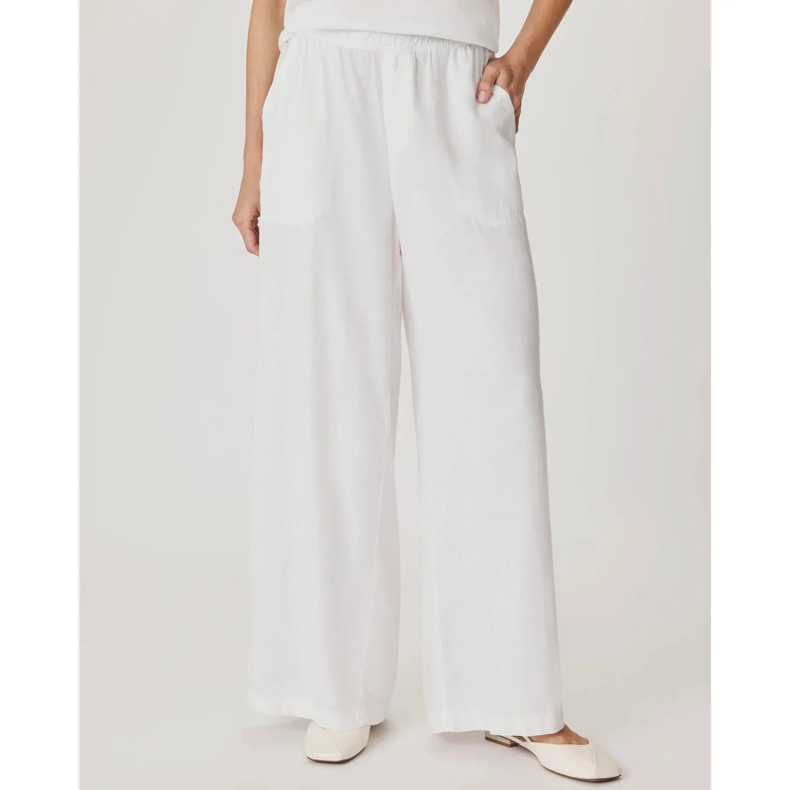Splendid Angie Palazzo Pant White  Splendid Pisces Boutique