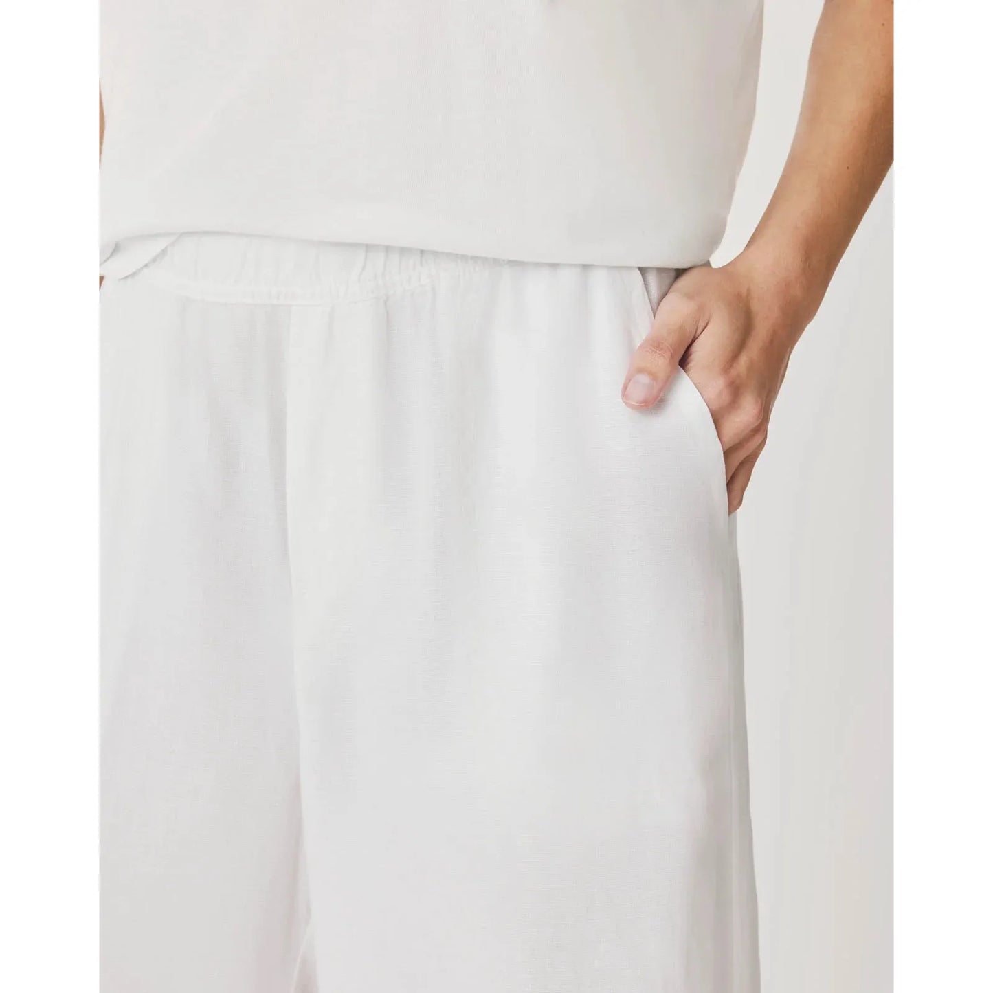 Splendid Angie Palazzo Pant White  Splendid Pisces Boutique