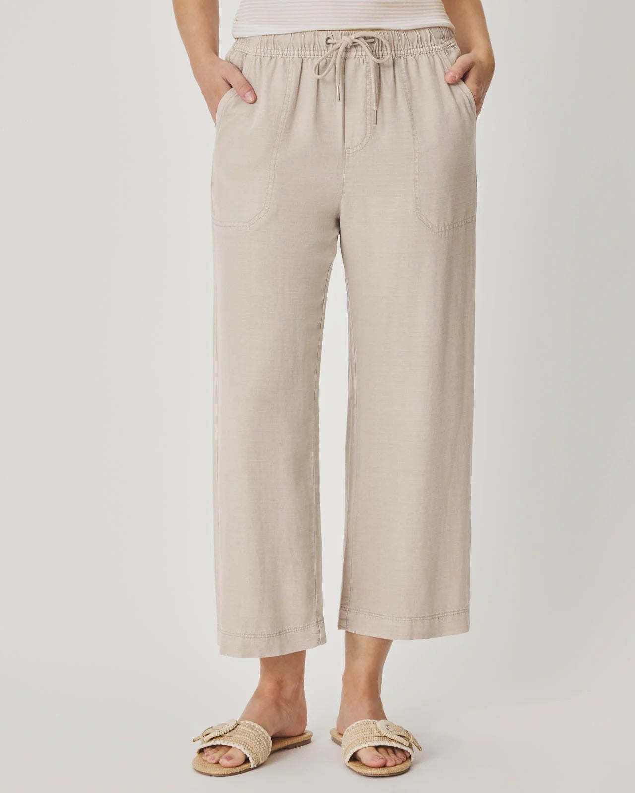 Splendid Angie Crop Wide Leg - Fawn  Splendid Pisces Boutique