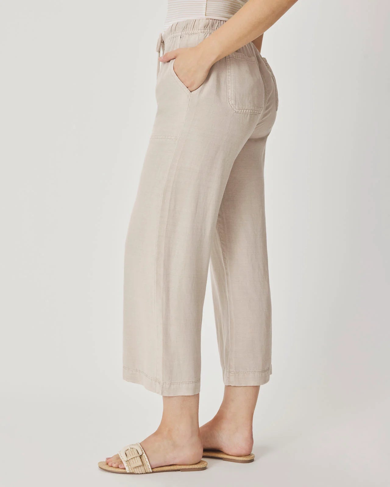 Splendid Angie Crop Wide Leg - Fawn  Splendid Pisces Boutique