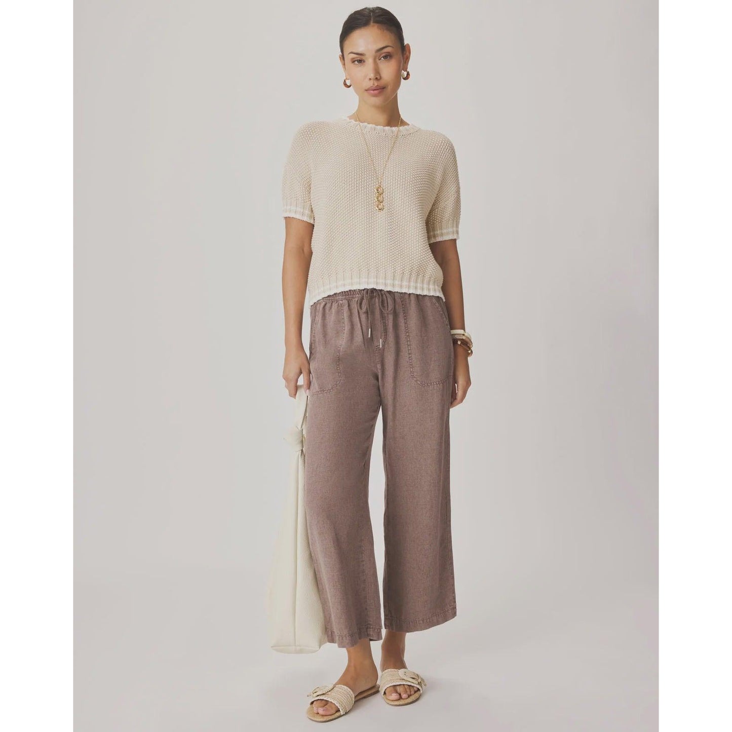 Splendid Angie Crop Wide Leg Wicker  Splendid Pisces Boutique