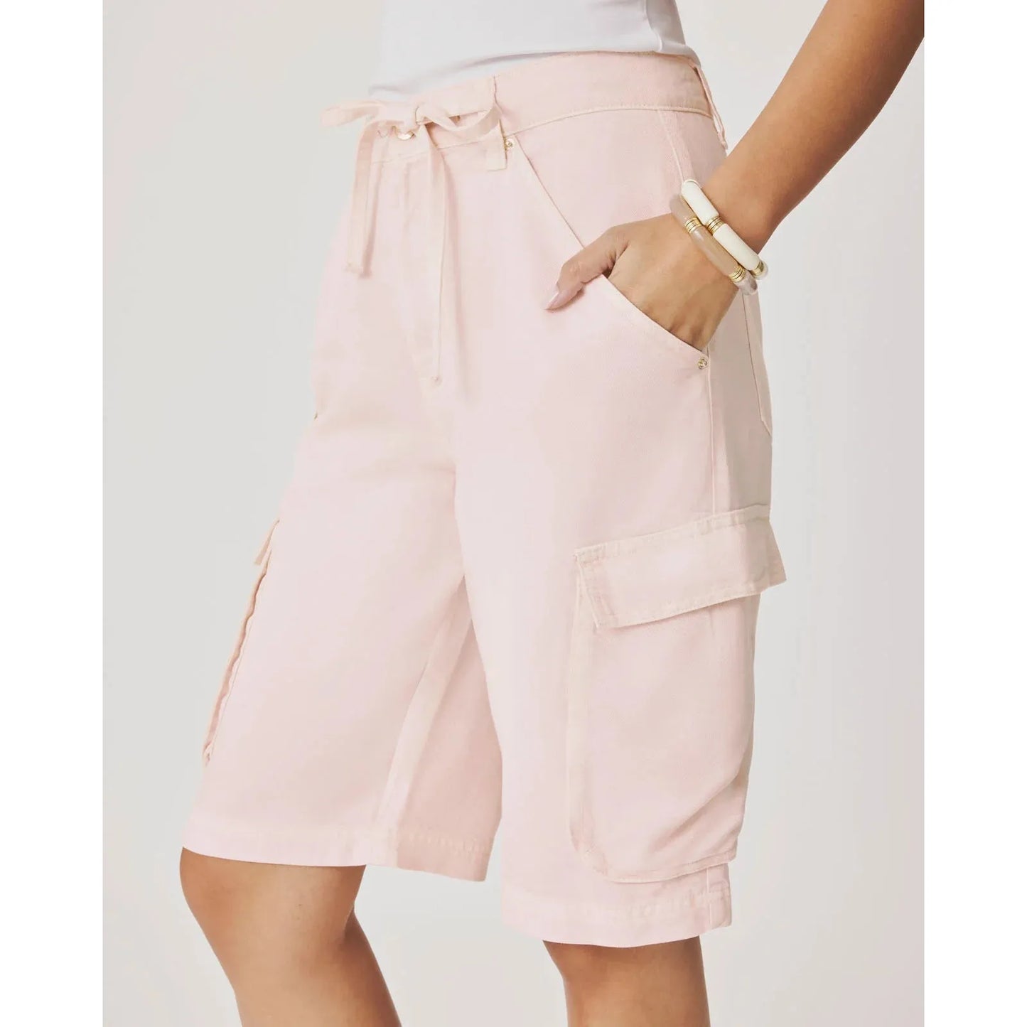 Splendid Lounge Denim Cargo Short Rose Petal  Splendid Pisces Boutique