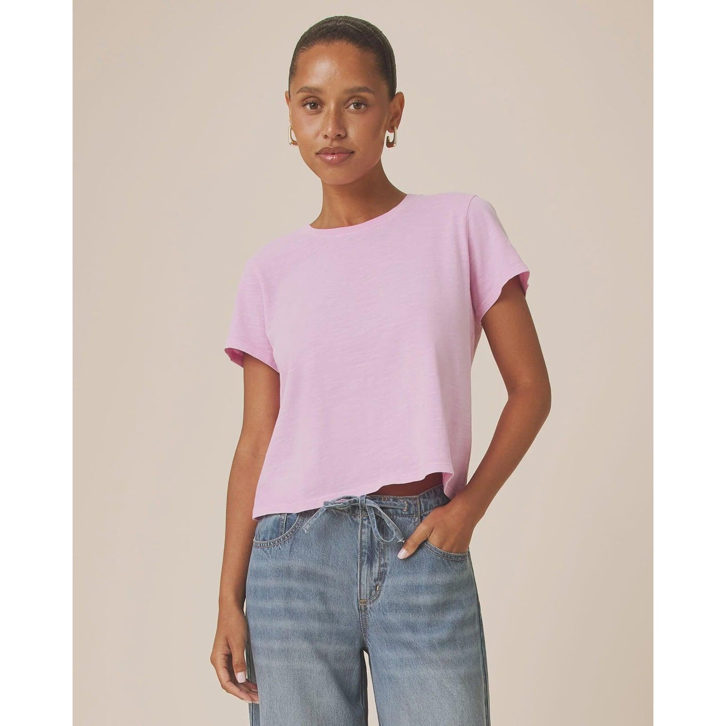 Splendid Louisa Short Sleeve Tee Rose Petal  Splendid Pisces Boutique