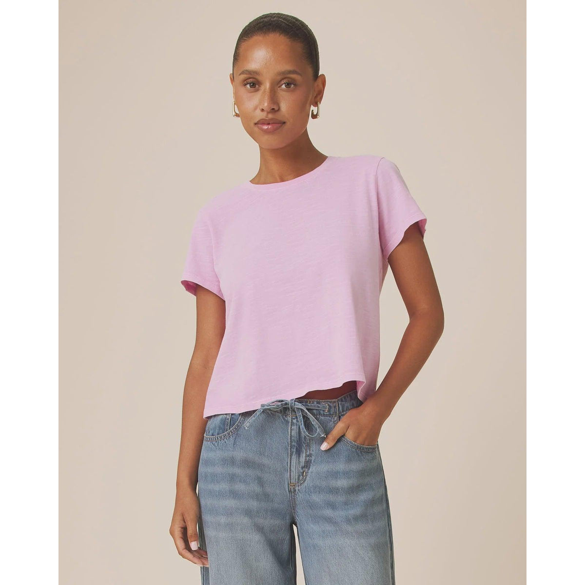 Splendid Louisa Short Sleeve Tee Rose Petal  Splendid Pisces Boutique