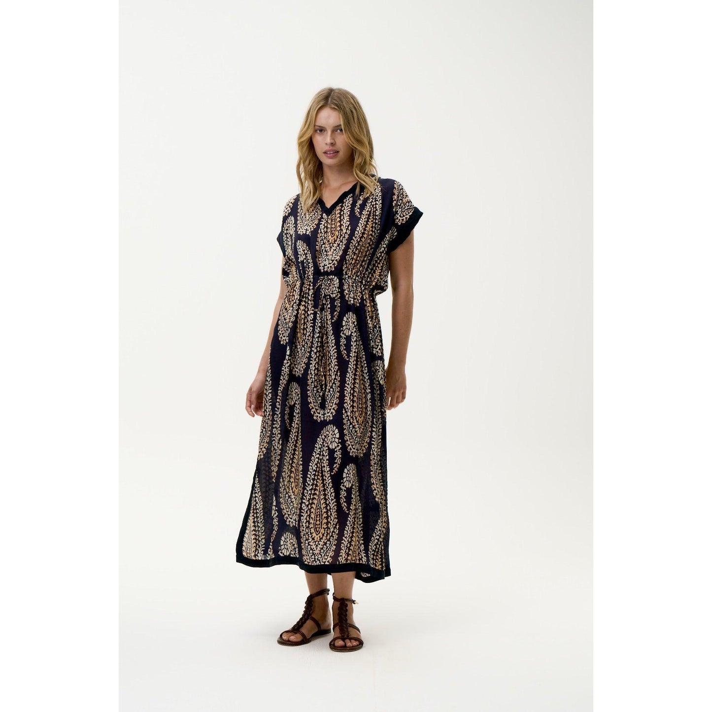 One Season Sammi - Provence - Viscose - Navy Paisley