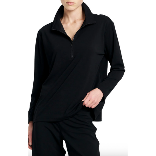 Mela Purdie Zip front Sweater - Black  Mela Purdie Pisces Boutique