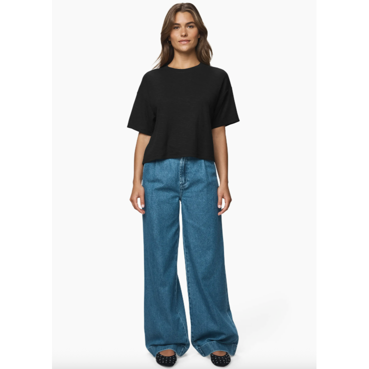 Splendid Callista Short Sleeve Tee - Black  Splendid Pisces Boutique