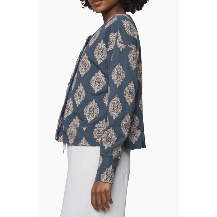 Splendid Blaire Cardigan - Ice Navy / Camel  Splendid Pisces Boutique