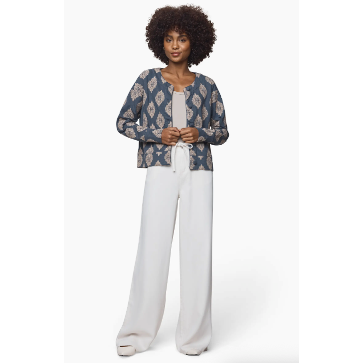 Splendid Blaire Cardigan - Ice Navy / Camel  Splendid Pisces Boutique