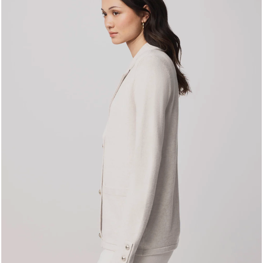 Splendid Hannah Sweater Blazer - Pale Oak Heather  Splendid Pisces Boutique