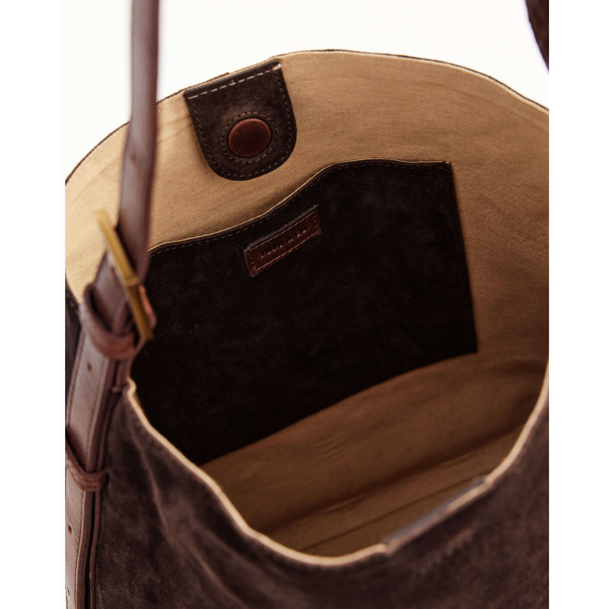 JuJu & Co Suede Cabas Tote - Chocolate  JuJu & Co Pisces Boutique