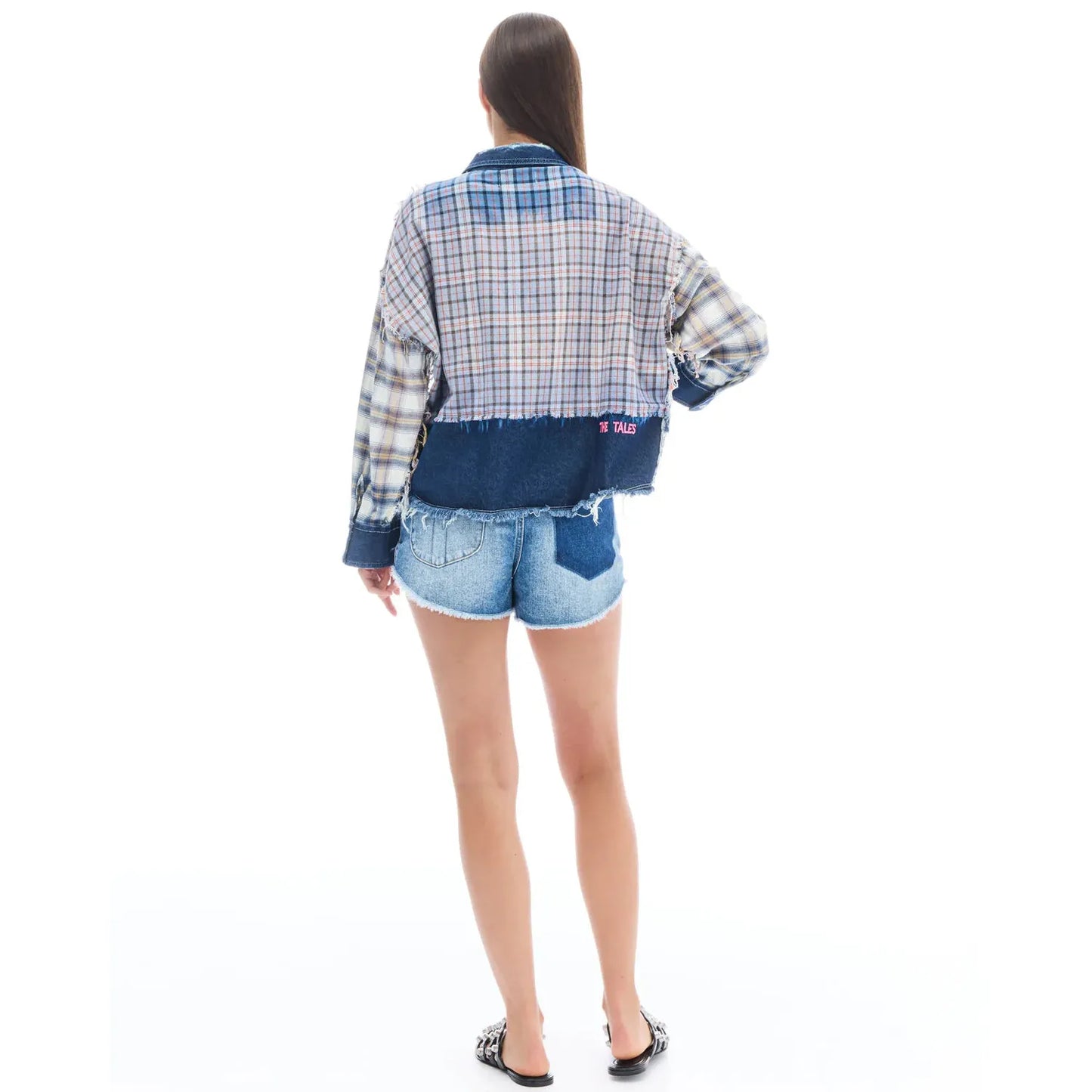 The Tales Denim and Flannel Shirt  The Tales Pisces Boutique