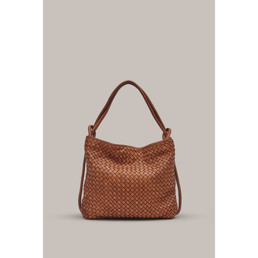 Vestirsi Woven Bella Tan 2 in 1 Convertible Backpack Tote