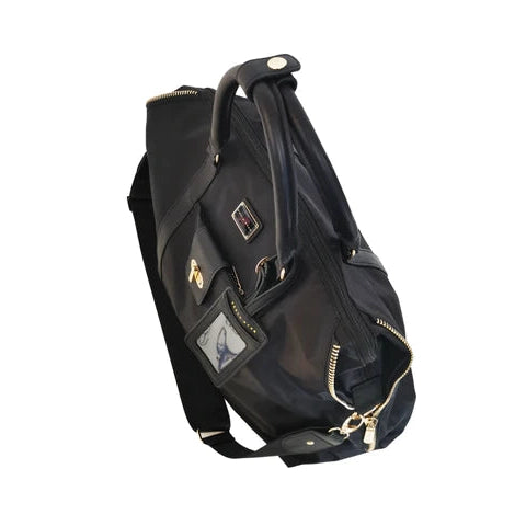 Paula Ryan Side Zip Travel Bag - Black/Gold  Paula Ryan Pisces Boutique