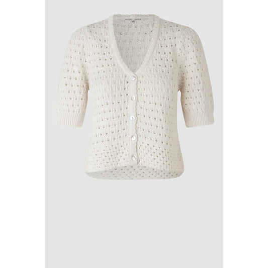 Second Female Turin  Knit Cardigan - Antique White