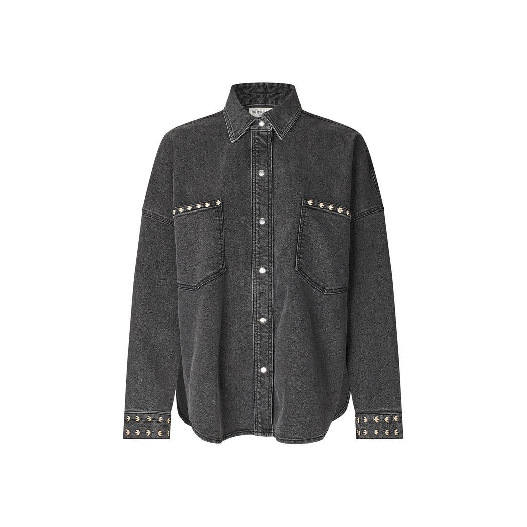 Lolly's Laundry VeidaLL Shirt LS - Washed Black  Lolly's Laundry Pisces Boutique